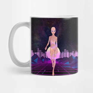 Alien Girl Cyber City Mug